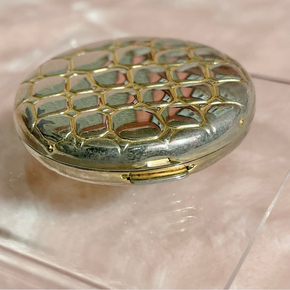 Estée Lauder Vintage Golden Alligator Slim Compact Case - Picture 2 of 7